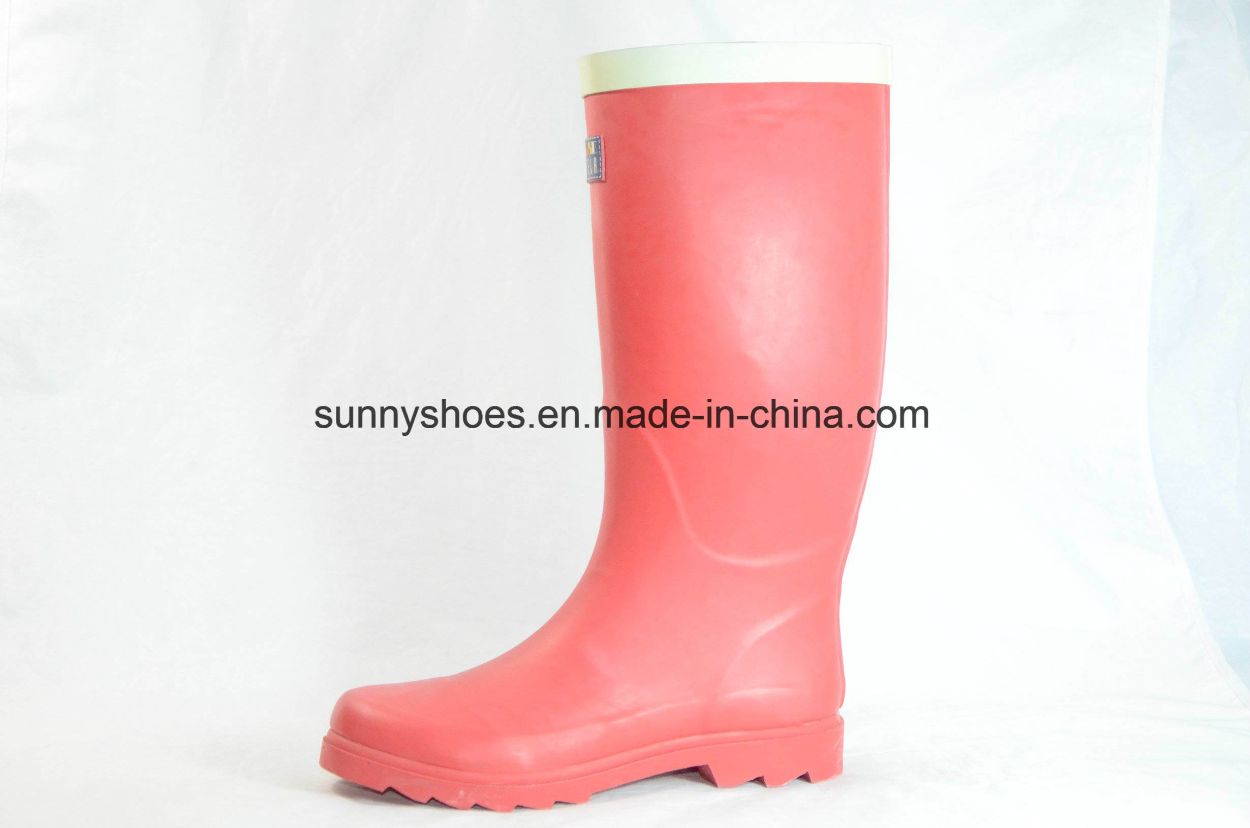 2018 Solid Color Rainboots Women Wellington High Waterproof Boots