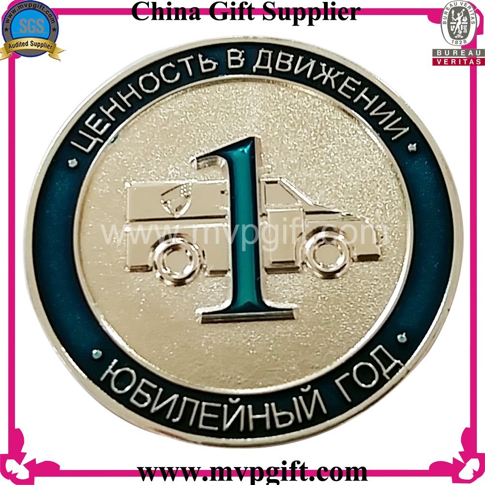Metal Coin for Challenge Coin with Transparent Color