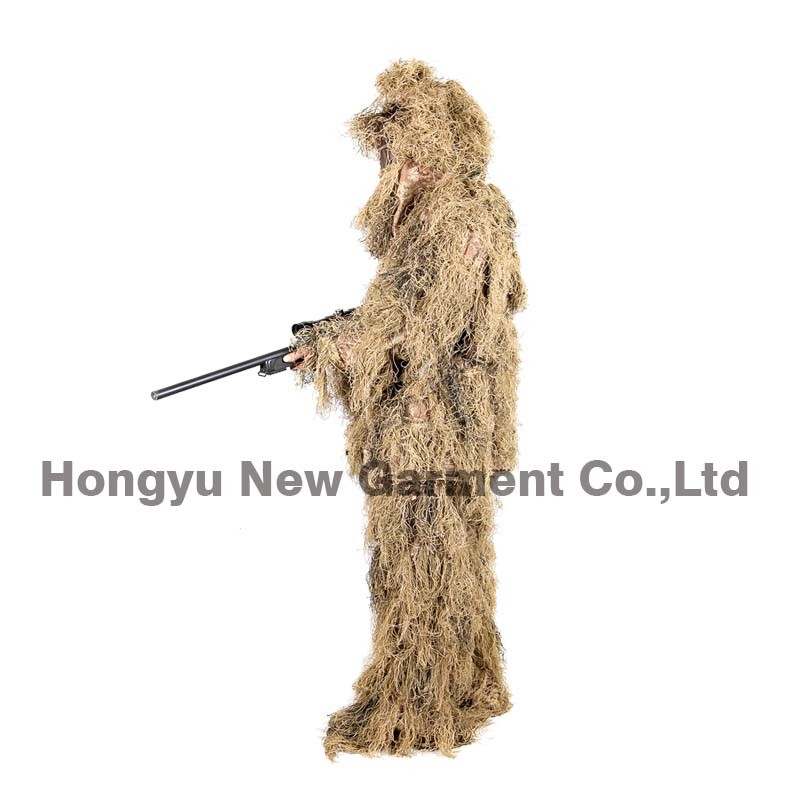 Military Camouflage Ghillie Suit Ghilly Suit Dry Field Grass (HY-C003)