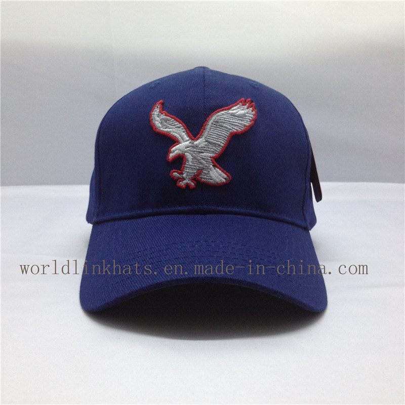 High Quality Navy Cotton Twill Elastic Sweatband Baseball Cap with Custom Logo