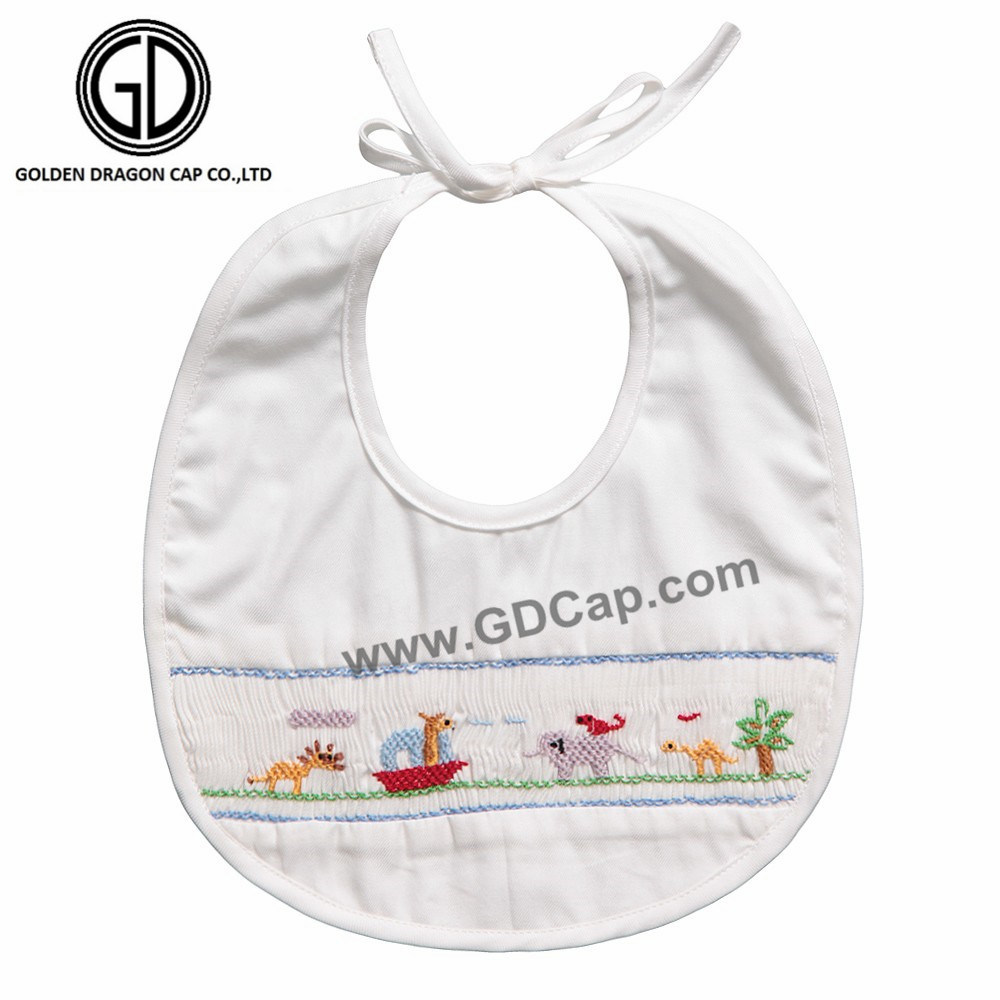 Wholesale Baby Bibs with Cute Animal Printing and Embroidery
