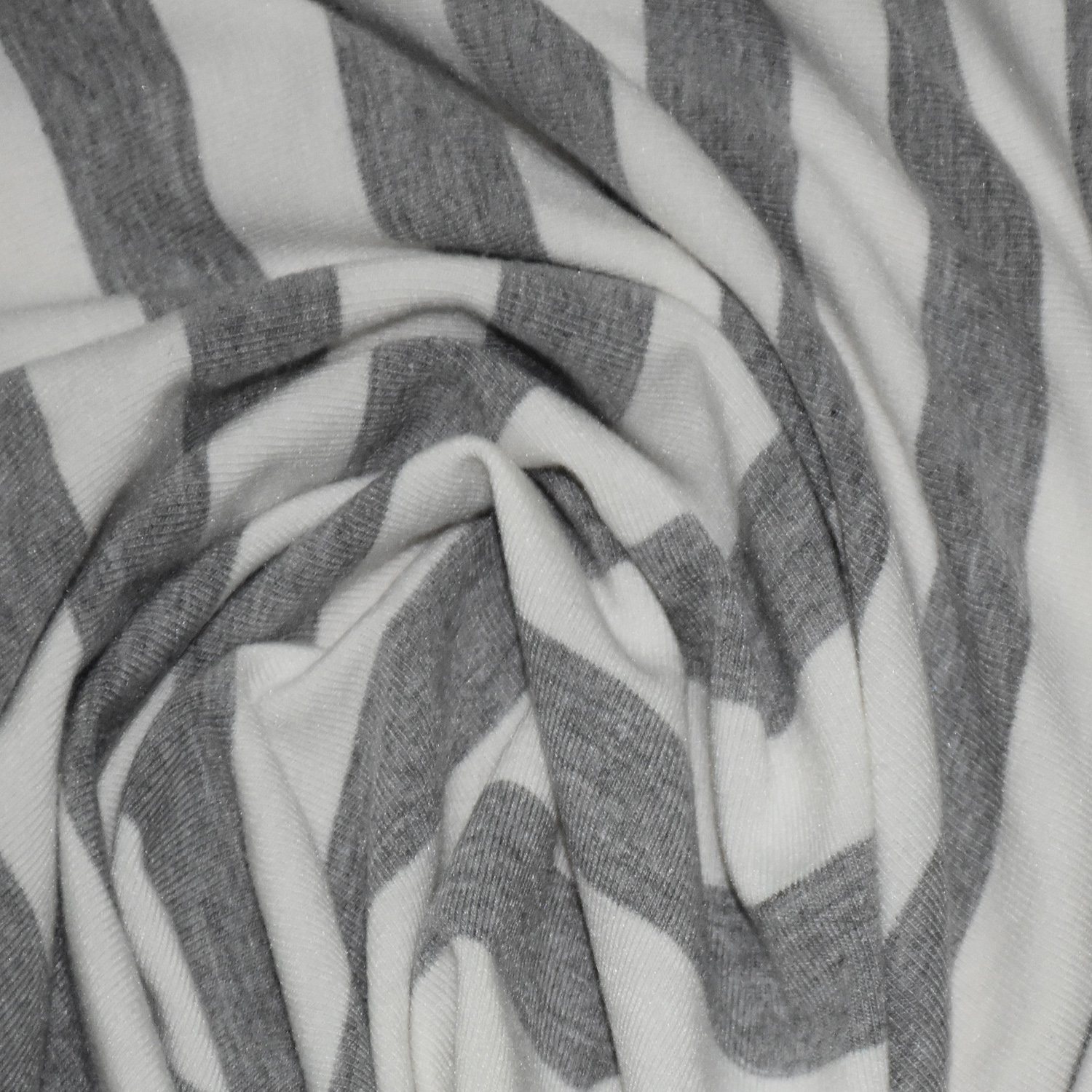 190GSM Polyester Rayon Spandex Yarn-Dyed Stripe Single Jersey
