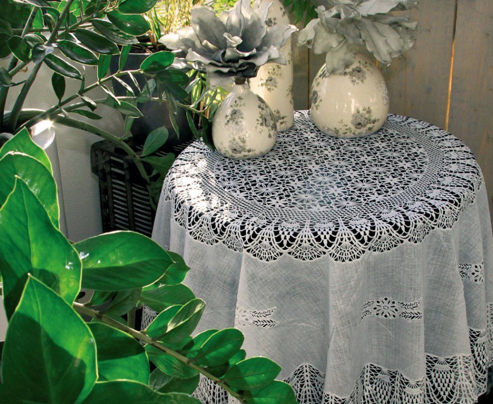 150cm Round PVC Lace Tablecloth