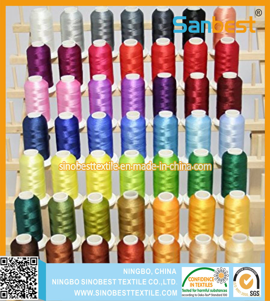Colorful Rayon Embroidery Thread on Mini Spools