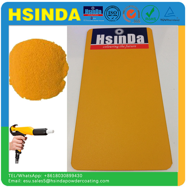 Ral Yellow Colors Sand Grain Texture Spray Powder Paint Epoxy Polyester Hybrid Powder Coating