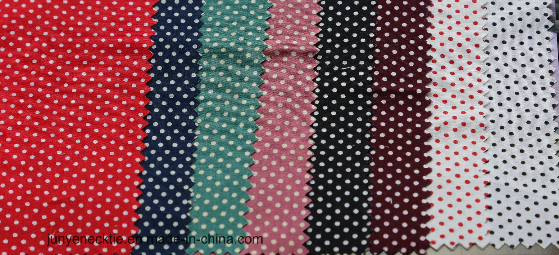 Casual Style Dots Dobby Cotton Fabric Tie