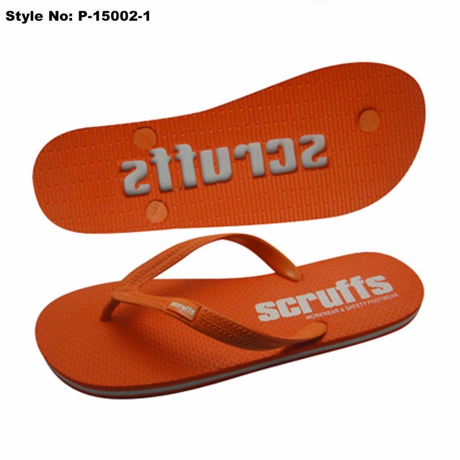 Summer PE Slipper with PVC Upper Unisex PE Flip Flops