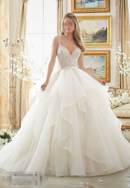 2016 Ball Gown Beaded Bridal Wedding Dresses 2887