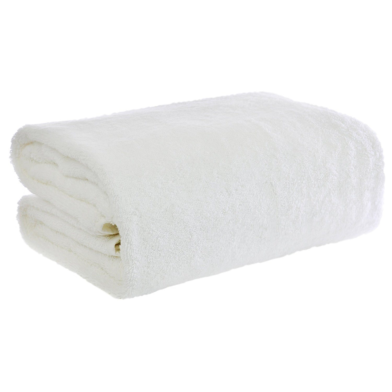 Custom 100% Cotton Textile Plain White Color Bath Towel