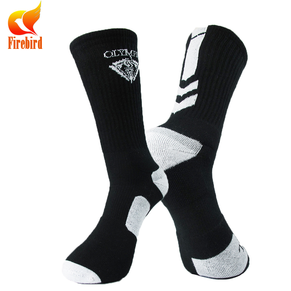 Wholesale Custom OEM Sport Men Crew Socks Elite Basketball Socks