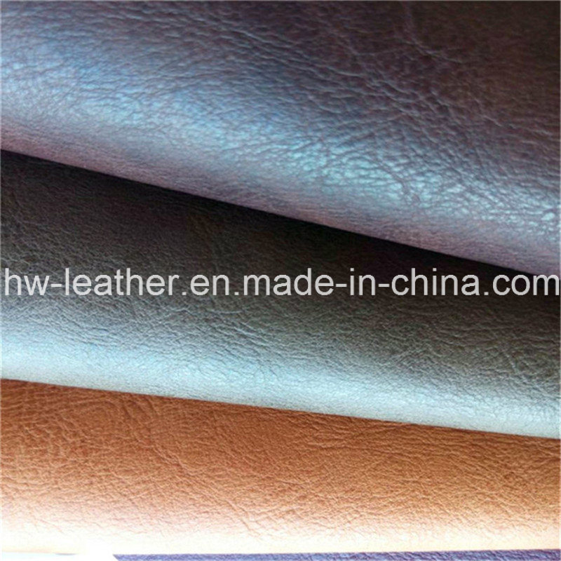 Anti Abraision Synthetic Sofa PU Leather Hw-242