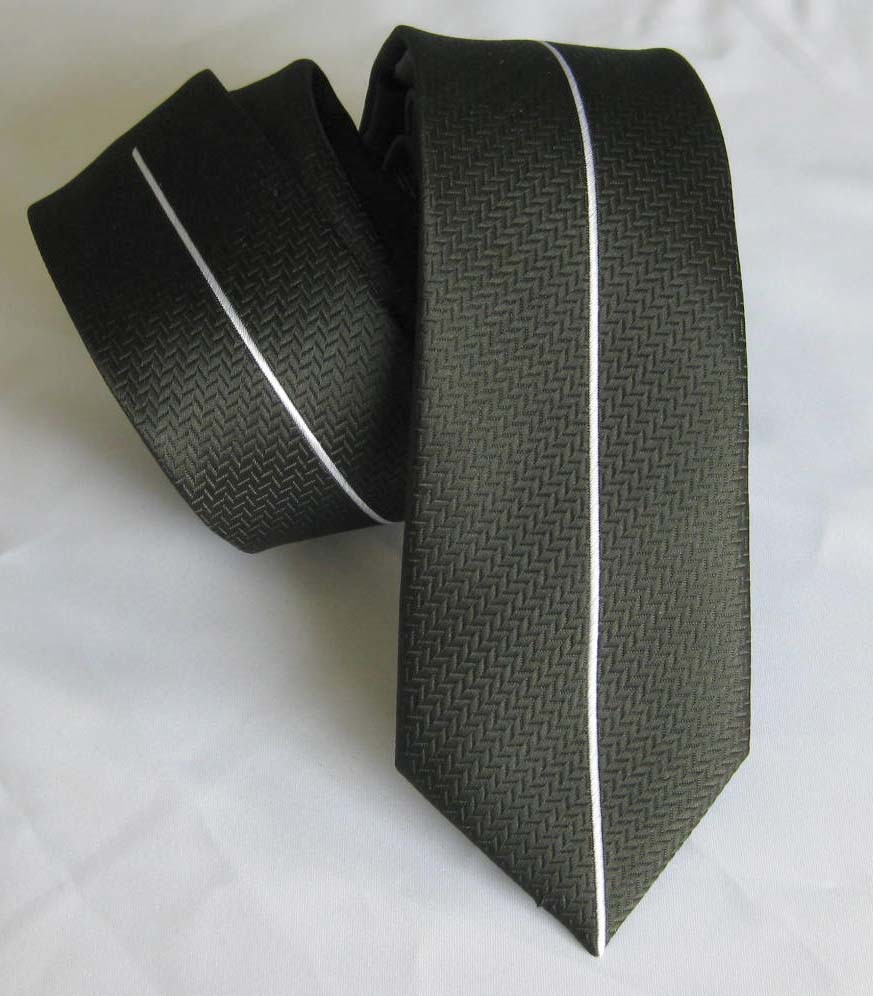 Fashion Micro Stripe Polyester Skinny Tie