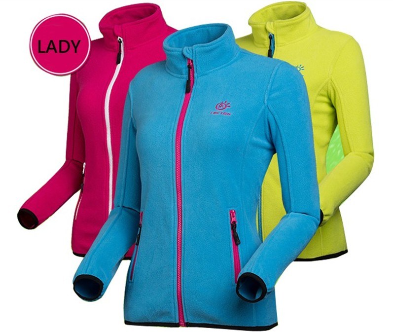 Women Full Zipper Polar Fleece Jacket