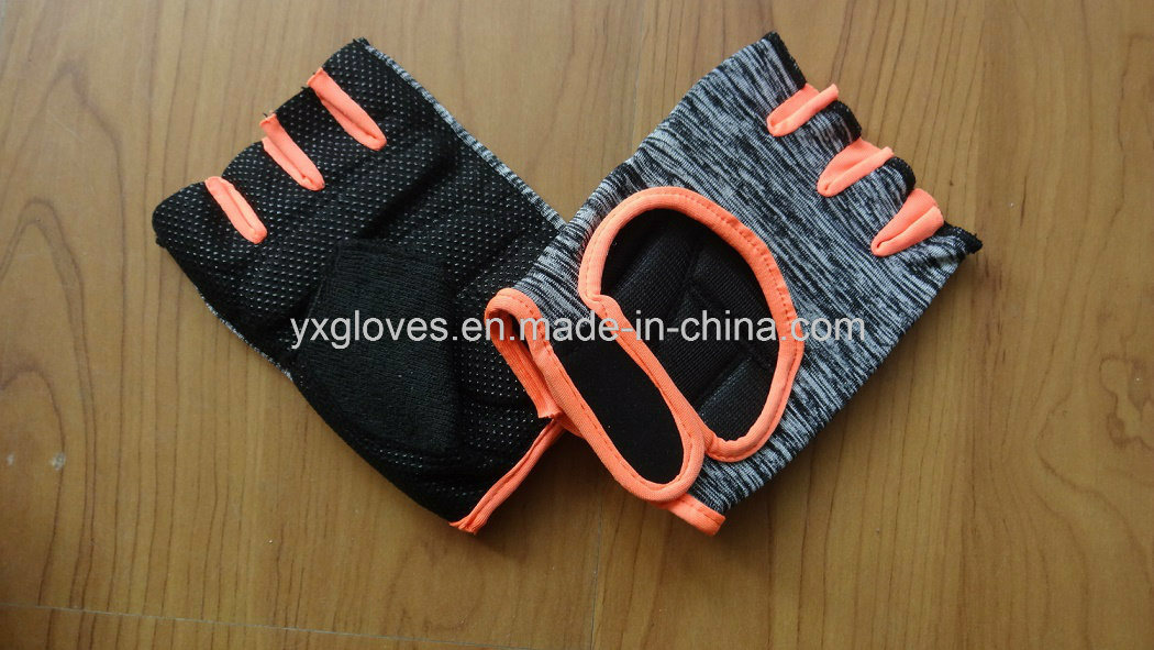 Safety Glove-Half Finger Glove-Cycling Glove- Bicycle Glove-Sport Glove-PVC Dotted Glove