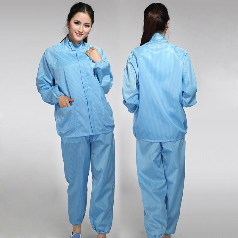 ESD Jumpsuit Clothes with Lint Free for Cleanroom