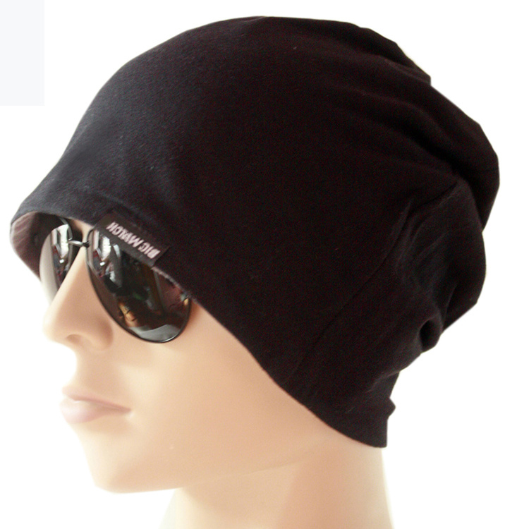 Cotton Jersey Slouchy Skull Hat with Custom Logo