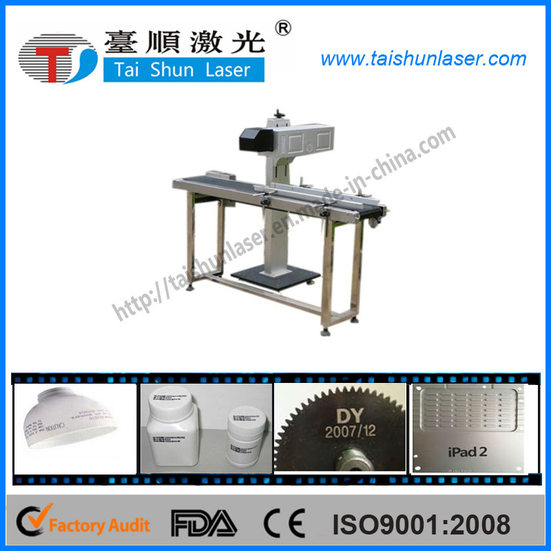 10W 30W 60W/100W CO2 Laser Marking Machine with Flying Table