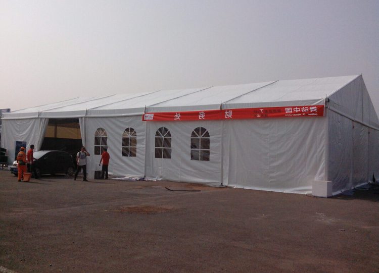 PVC Rooftop Warehouse Event Storage Tent with Wooden Floor