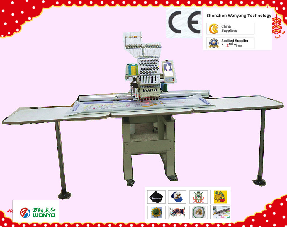 Computerized Single Head Embroidery Machine for Cap/ T-Shirt Embroider
