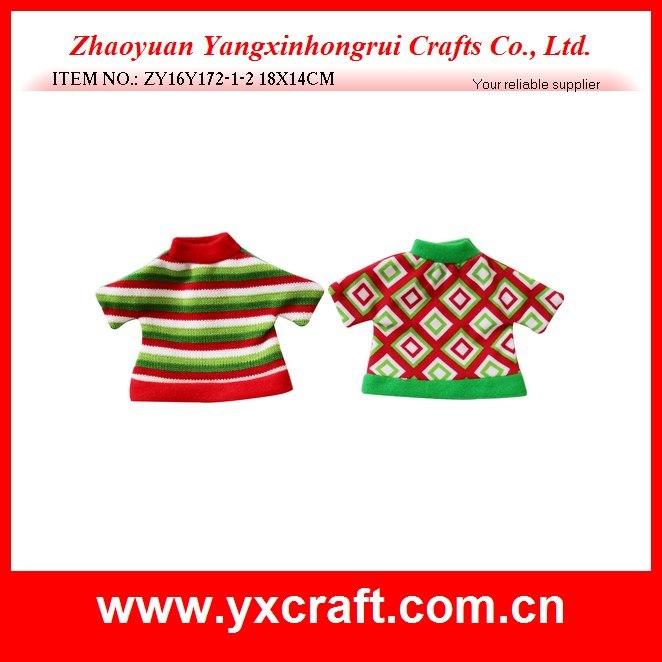 Christmas Decoration (ZY16Y172-1-2 18X14CM) Christmas Wine Sweater