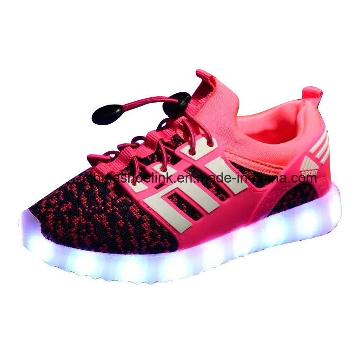 Hot Selling Flykint LED Light Sneakers Casual Shoes for Children