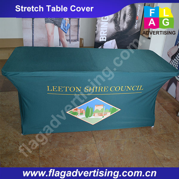 Full Color Printing Custom Stretch Table Throw/Table Cover
