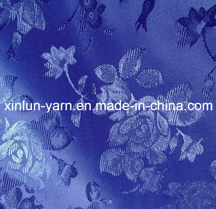 Polyester Thick Satin Jacquard Fabric for Curtain/Sheet