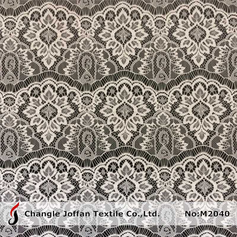 White Trimming Lace Scalloped Lace for Dresses (M2040)