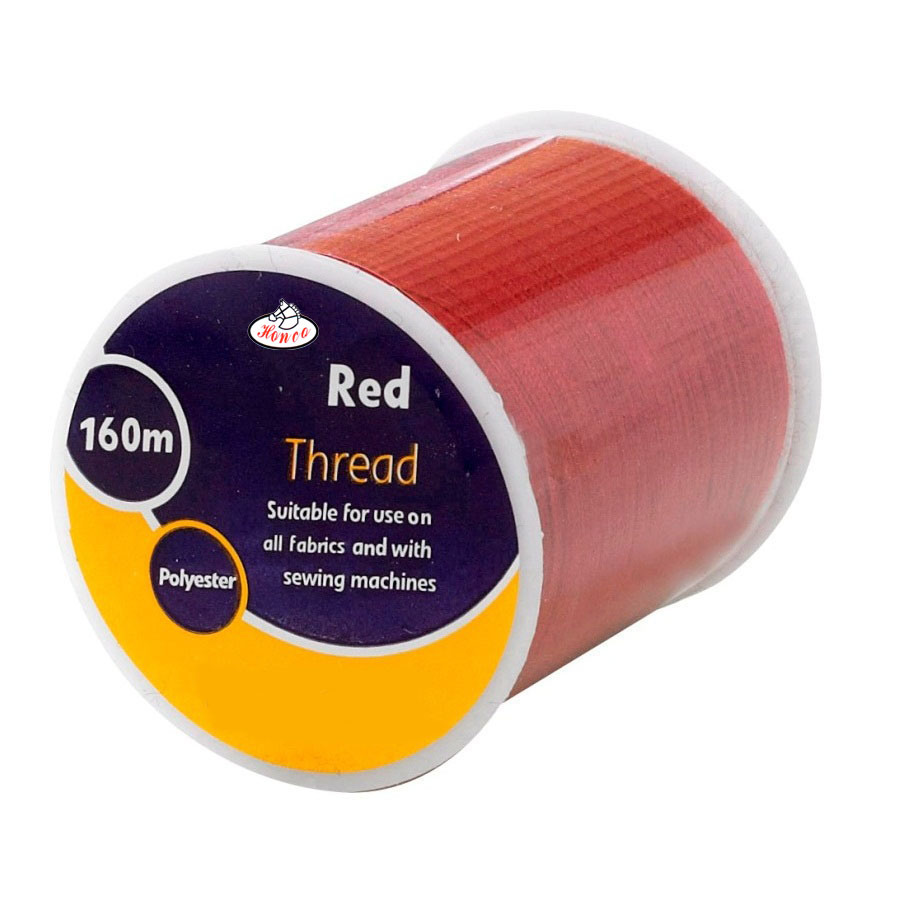 Hight Quality 160m Red Polyster Sewing Thread Spool