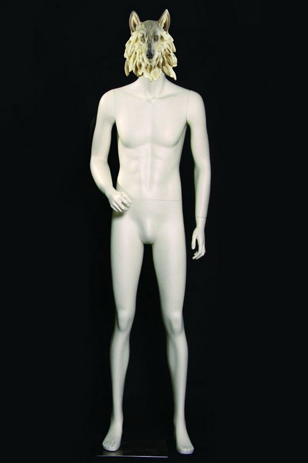 Male Mannequin with Wolf Head