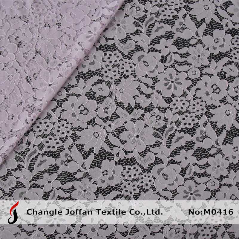 Fashion Flower Nylon Lace Fabric for Dress Material (M0416)