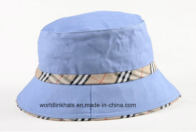 Promotion Blank Cotton Bucket Hat /Sun Hat with Middle Band