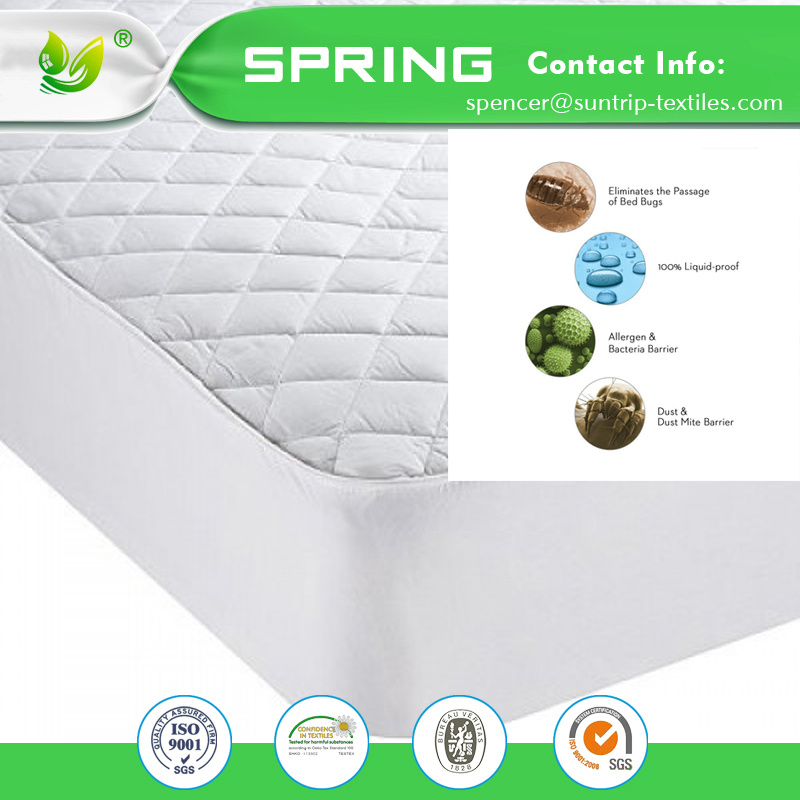 Anti-Dust Mite Bamboo Waterproof 100% Bed Bug Proof Mattress Protector Cover