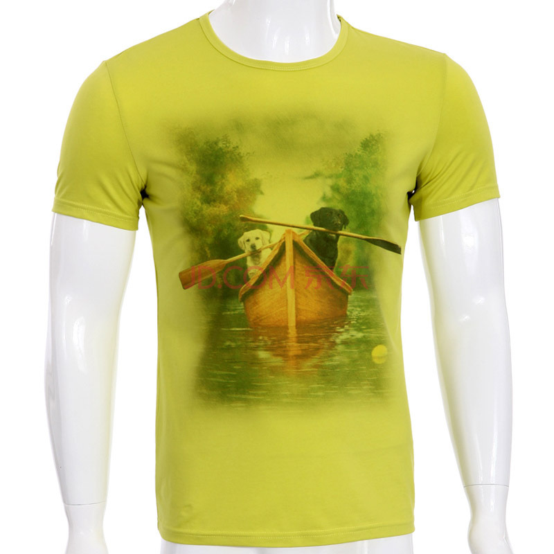 Fashion 3D Printed Cotton Men T-Shirt (ZT025)