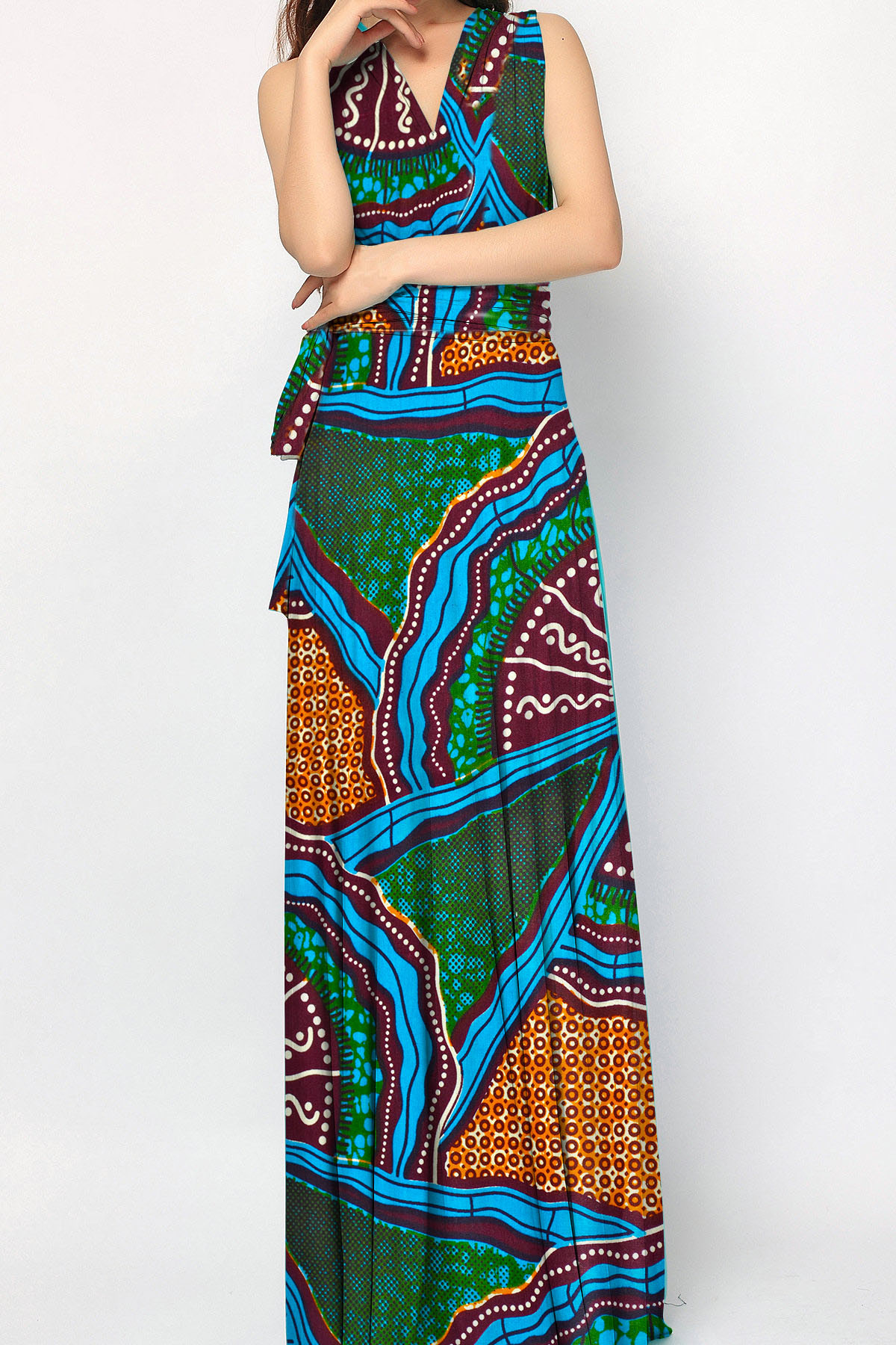 Small Minimum Customized Print Wax Fabric African Design Dresses