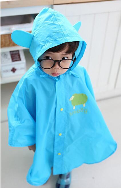 Baby Rain Poncho Hooded Raincoat for Children Waterproof Rain Coat Outdoor Rainwear for 1-10 Years Kid