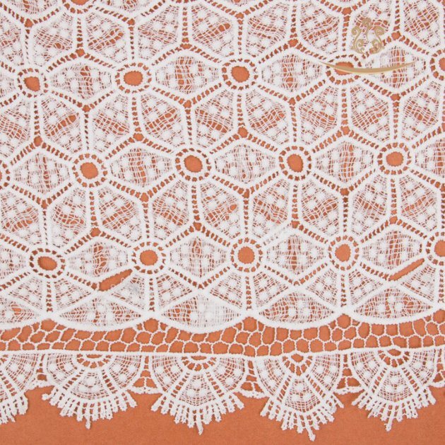 New Hot Sale Two Tone100 Polyester Embroidery Lace Fabric
