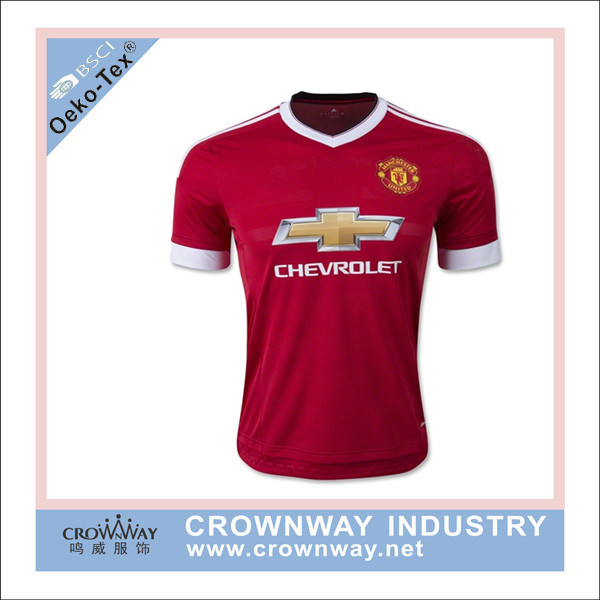 Official Club Team Red Football Jersey for Men