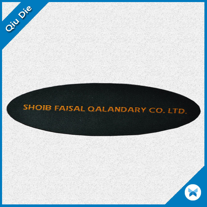 Oval Shape Woven Main Labels Use for Clothing Fabric