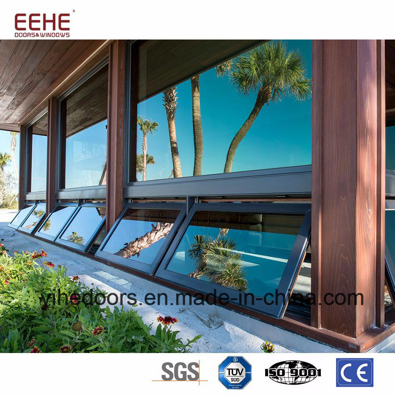 Champagne Casement Window Awning Jalousie Window Glass Prices