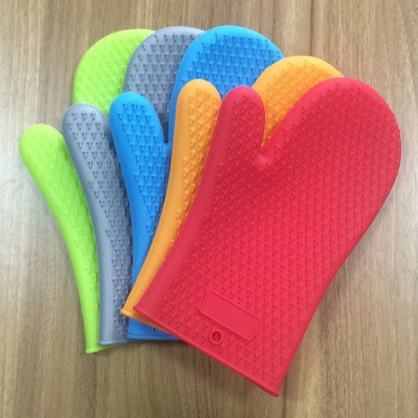 Food Grade Heat Resistant Cooking Oven Silicone Gloves for Kitchen
