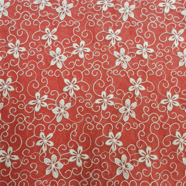 Voile Chemical Nylon Cotton Floral Lace Fabric (L5140)