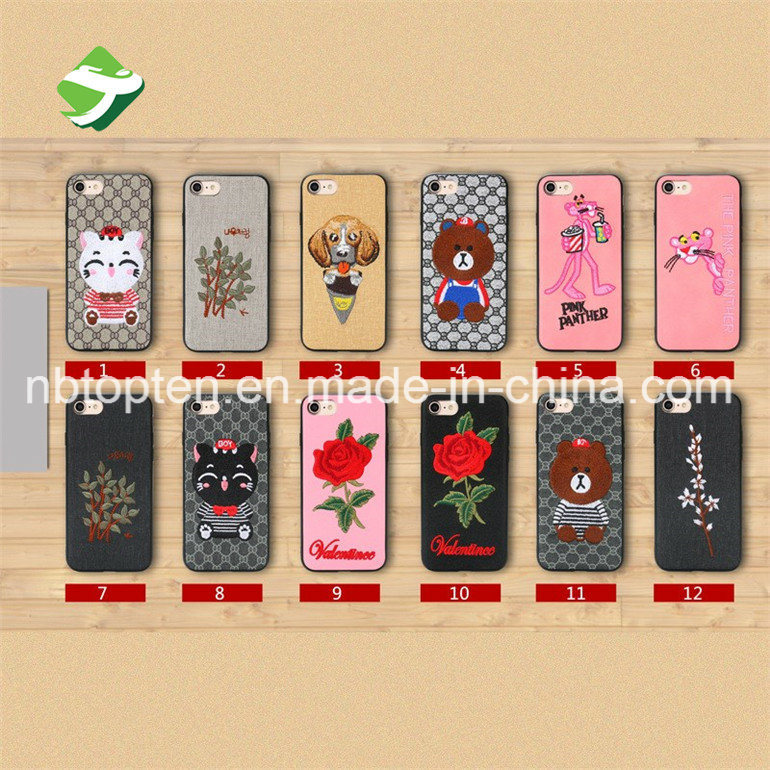 Fashion 3D Embroidery Phone Case for iPhone 7