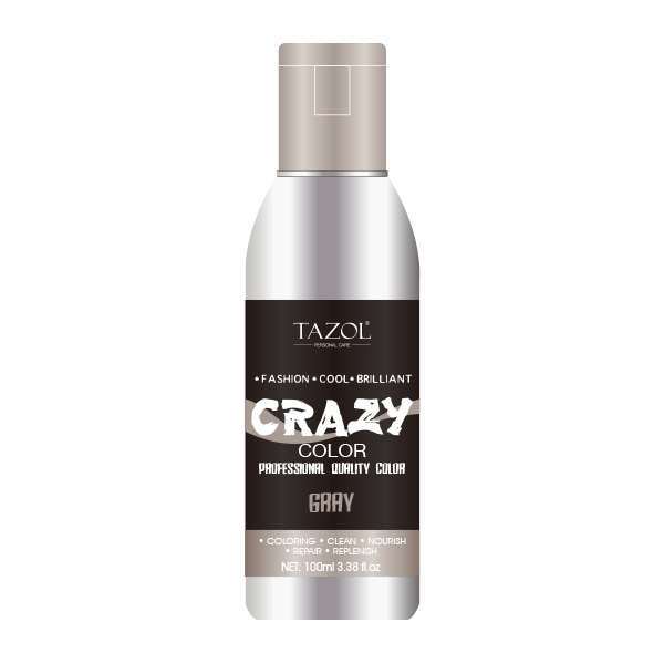 Tazol No Ammonia Semi-Permanent Hair Color Gray 100ml