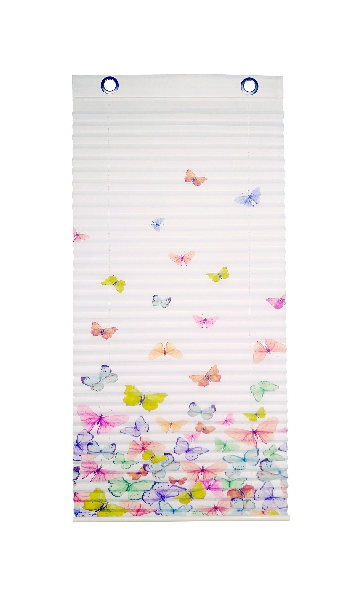 Colorful Butterfly Pattern Pleated Curtain