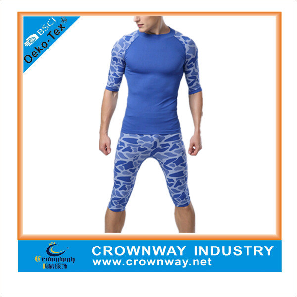 Capri Men Compression Base Layer Suit with Leopard Printing