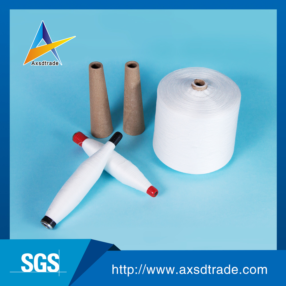 100% Spun Polyester Paper Core Yarn for Sewing Thread