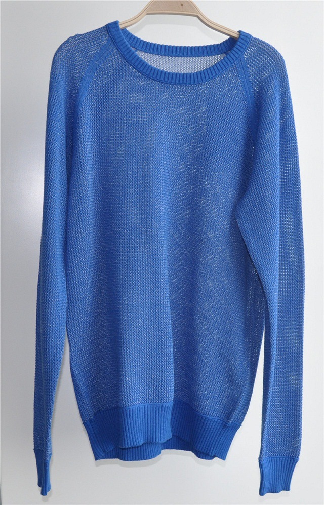 100%Cotton Round Neck Knitted Sweater for Men