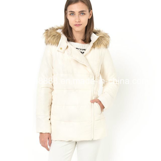 Women MID-Length Padded Jacket, Faux Fur-Trim Hood Wholesale (9300)
