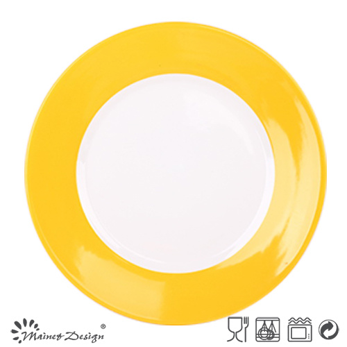 Color Glazing Edge Simple Dinner Plate